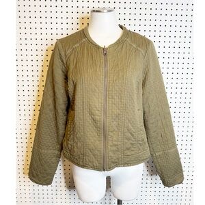 Hei Hei / Anthropologie | Quilted Riding Jacket in Moss Sz. L